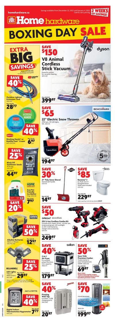 Home Hardware (BC) Flyer December 22 to January 4
