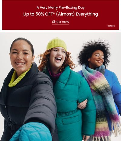 Penningtons Canada Pre Boxing Day Sale: Save up to 50% Off Everything