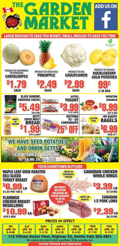 The Garden Market Flyer April 24 to 30