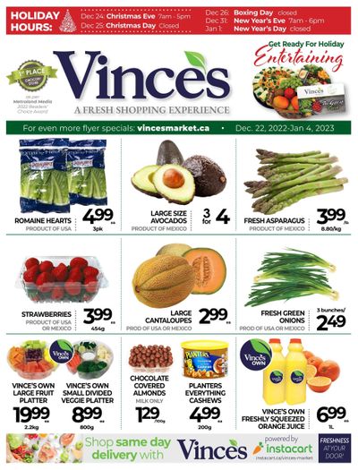 Vince's Market Flyer December 22 to January 4