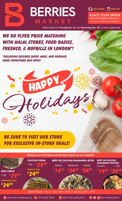 Berries Market Flyer December 22 to 28