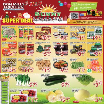 Sunny Foodmart (Don Mills) Flyer December 23 to 29