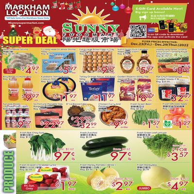 Sunny Foodmart (Markham) Flyer December 23 to 29