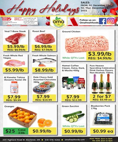 Oma Fresh Foods Flyer December 23 to 29