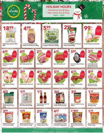 Lucky Supermarket (Surrey) Flyer December 23 to 29