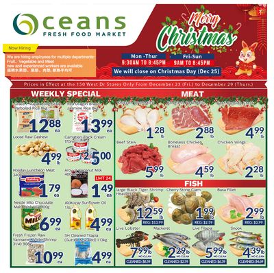 Oceans Fresh Food Market (West Dr., Brampton) Flyer December 23 to 29