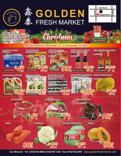 Golden Fresh Market Flyer December 23 to 29