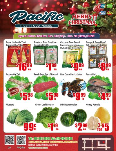Pacific Fresh Food Market (North York) Flyer December 23 to 29