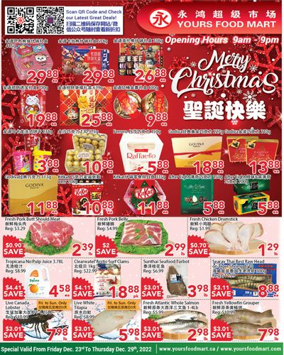 Yours Food Mart Flyer December 23 to 29