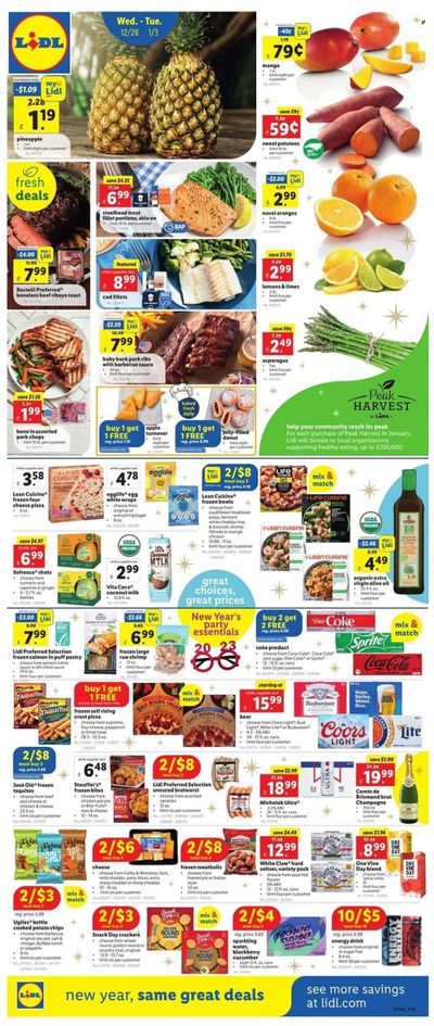 Lidl (GA, MD, NC, NJ, PA, SC, VA) Weekly Ad Flyer Specials December 28 to January 3, 2023