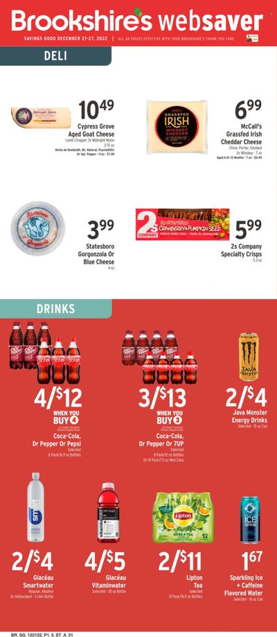 Brookshires (AR, LA, TX) Weekly Ad Flyer Specials December 21 to December 27, 2022
