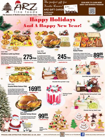Arz Fine Foods Flyer December 23 to 29