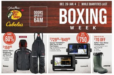 Cabela’s Canada Boxing Week Sale Flyers: Save Up to 80% Off