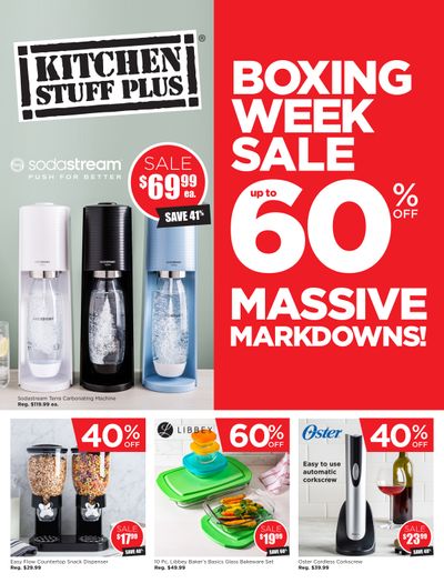 Kitchen Stuff Plus Boxing Week Sale Flyer December 24 to January 2