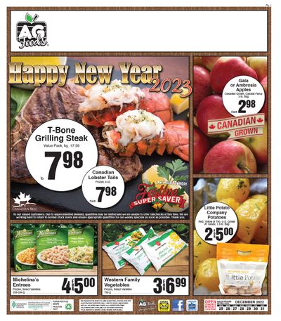AG Foods Flyer December 25 to 31