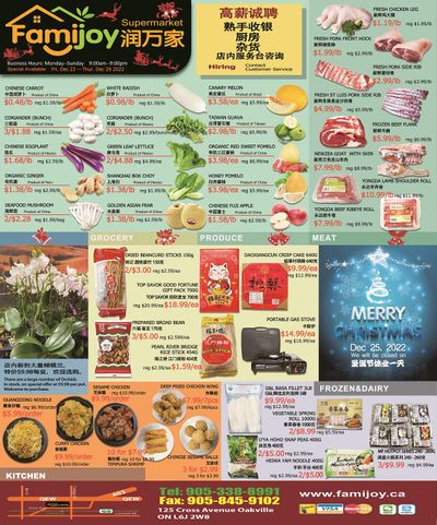 Famijoy Supermarket Flyer December 23 to 29