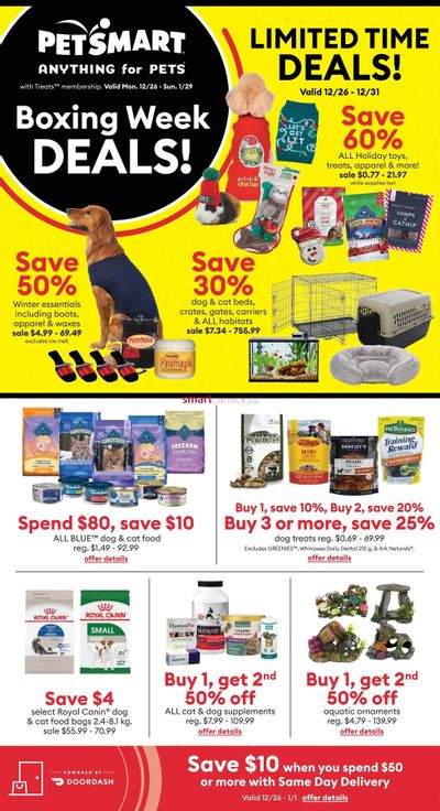 PetSmart Boxing Week Sale Flyer December 26 to January 29