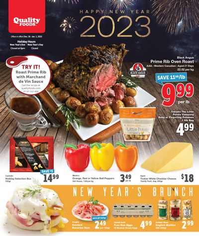 Quality Foods Flyer December 26 to January 1