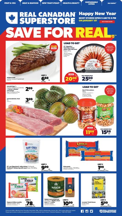 Real Canadian Superstore (West) Flyer December 29 to January 4