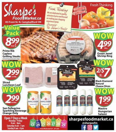Sharpe's Food Market Flyer April 23 to 29