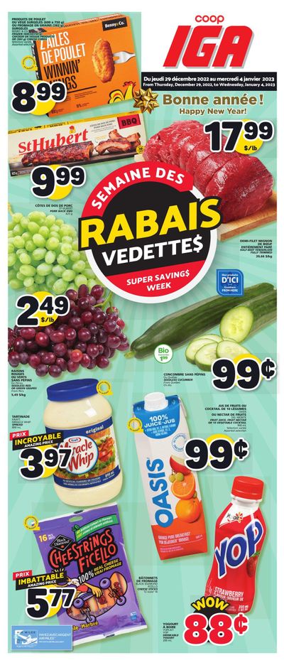 Coop IGA Flyer December 29 to January 4