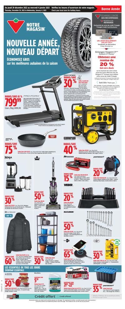Canadian Tire (QC) Flyer December 29 to January 4 Canadian Tire (QC) Flyer December 29 to January 4