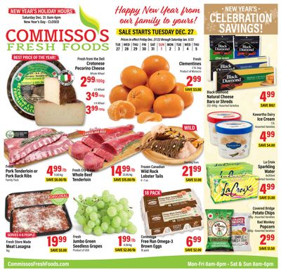 Commisso's Fresh Foods Flyer December 27 to January 5
