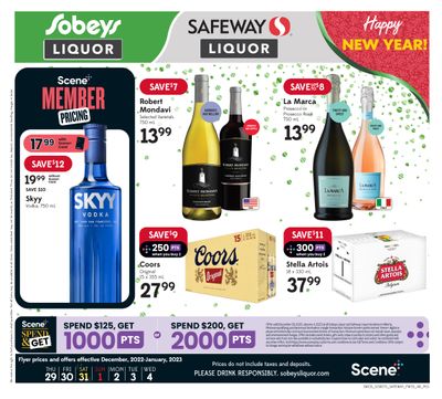 Sobeys/Safeway (AB) Liquor Store Flyer December 29 to January 4