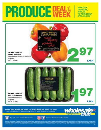 Wholesale Club (ON) Produce Deal of the Week Flyer April 23 to 29