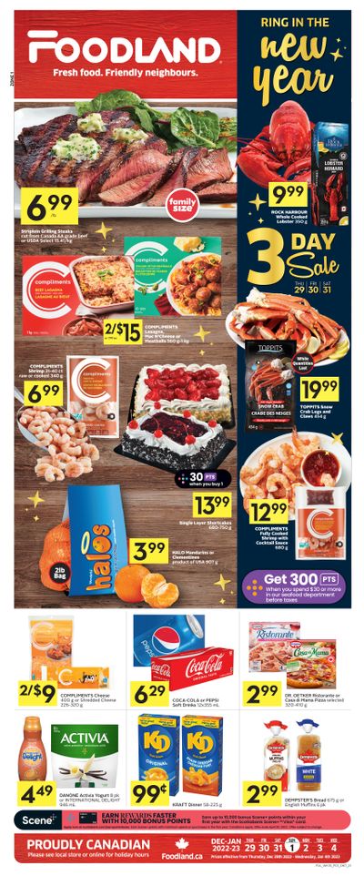 Foodland (ON) Flyer December 29 to January 4