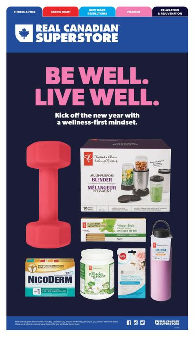 Real Canadian Superstore (West) Be Well Live Well Flyer December 29 to January 11