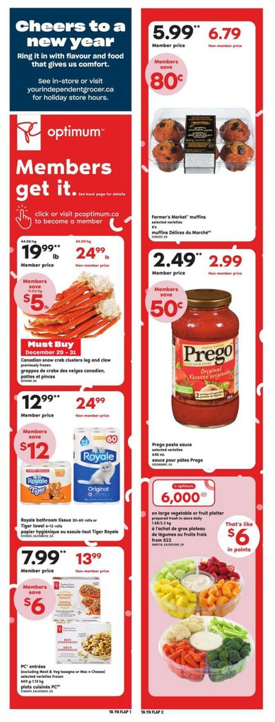 Independent Grocer (Atlantic) Flyer December 29 to January 4