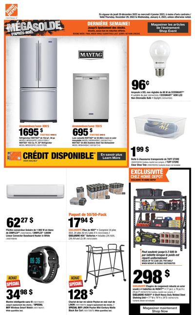 Home Depot (QC) Flyer December 29 to January 4