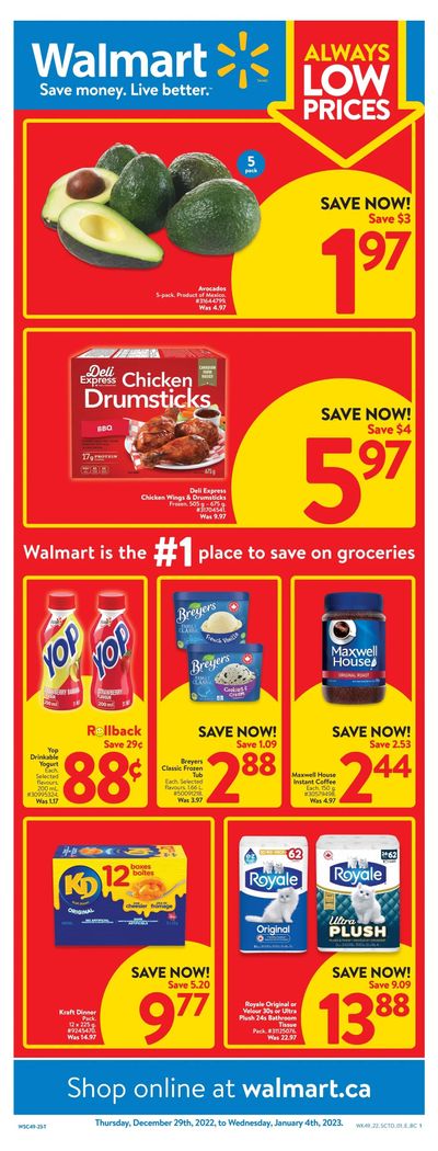 Walmart (West) Flyer December 29 to January 4