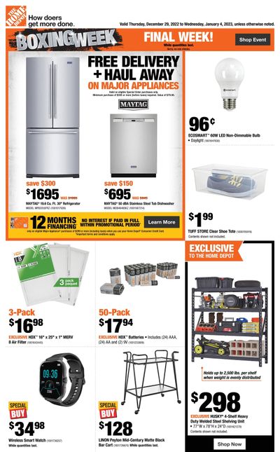 Home Depot (BC) Flyer December 29 to January 4