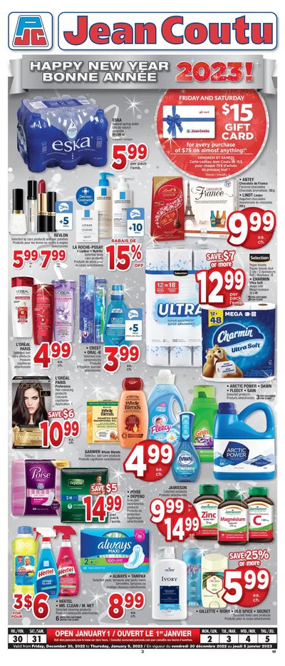 Jean Coutu (NB) Flyer December 30 to January 5