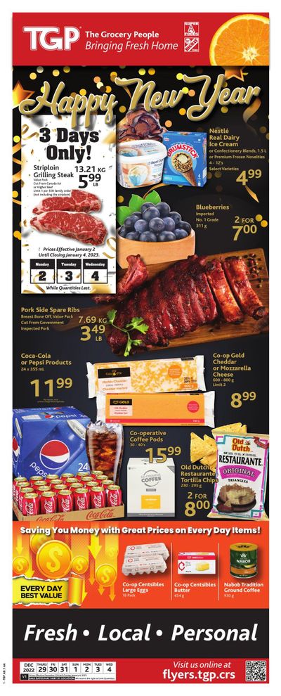 TGP The Grocery People Flyer December 29 to January 4