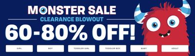 The Children’s Place Canada Sale: Save 60% – 80% OFF Monster Sale Clearance Blowout