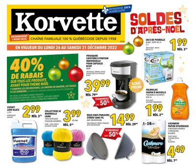 Korvette Flyer December 26 to 31