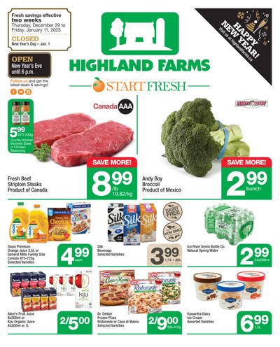 Highland Farms Flyer December 29 to January 11