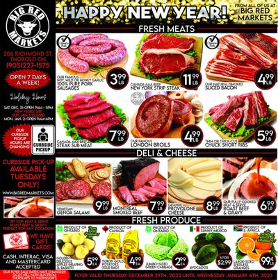 Big Red Markets Flyer December 29 to January 4