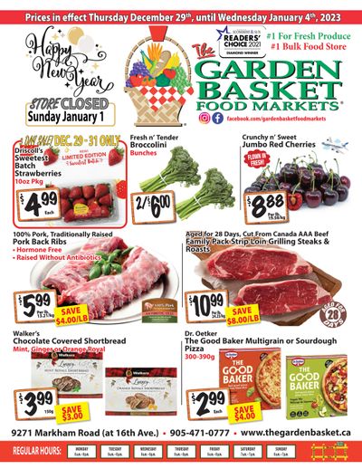 The Garden Basket Flyer December 29 to January 4