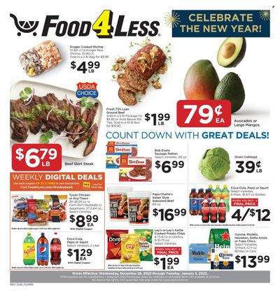 Food 4 Less (IL) Weekly Ad Flyer Specials December 28 to January 3, 2023