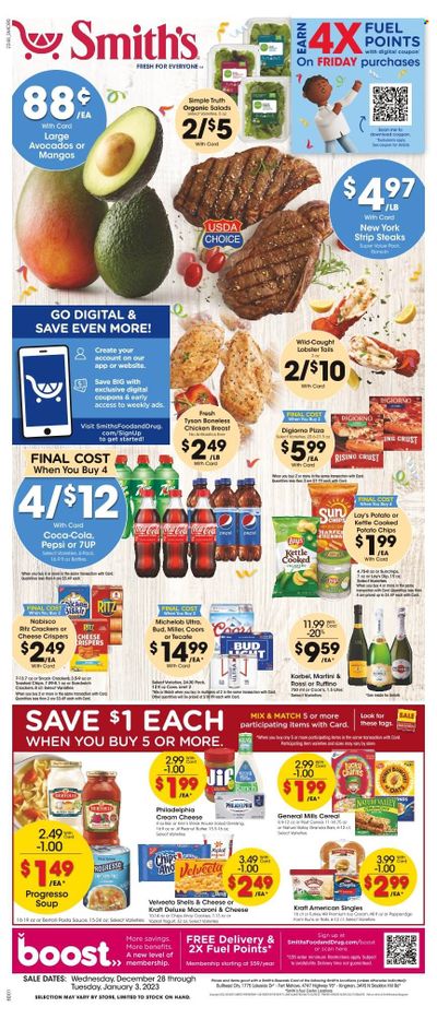 Smith's (AZ, ID, MT, NM, NV, UT, WY) Weekly Ad Flyer Specials December 28 to January 3, 2023