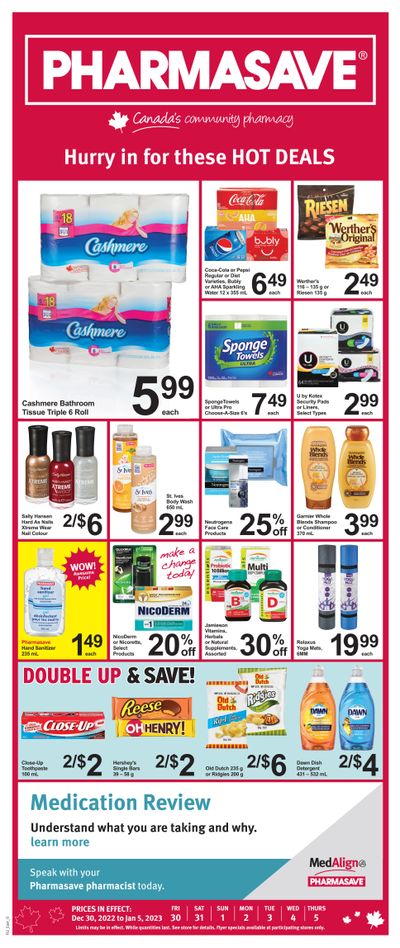 Pharmasave (ON) Flyer December 30 to January 5