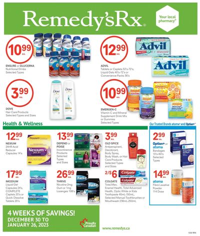 Remedy's RX Flyer December 30 to January 26