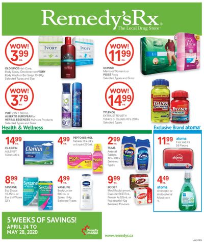 Remedy's RX Flyer April 24 to May 28