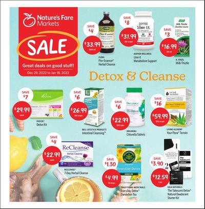 Nature's Fare Markets Flyer December 29 to January 18