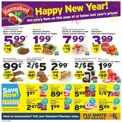 Hannaford (NY) Weekly Ad Flyer Specials December 25 to December 31, 2022