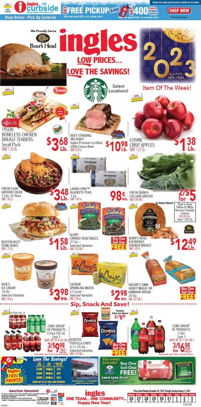 Ingles (GA, NC, SC, TN) Weekly Ad Flyer Specials December 26 to January 3, 2023